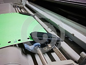 Continuous paper on dot matrix printer