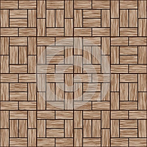 Continuous vector wooden parquet pattern