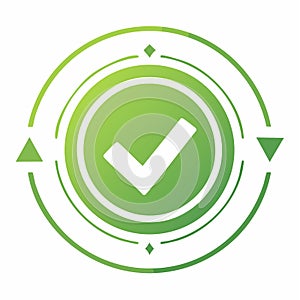 Continuous Verification Process Green Checkmark Icon