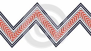 Continuous Wavy Zigzag Ã¢â¬' Dynamic Pattern Background Vector, vector design Generative AI