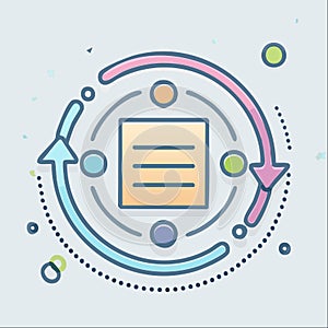 Continuous Workflow and Process Cycle Icon