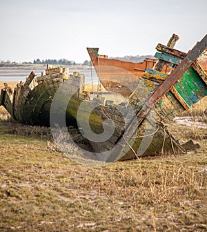 Contorted wreck