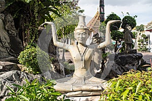 Contortion at Wat Pho in Bangkok Thailand