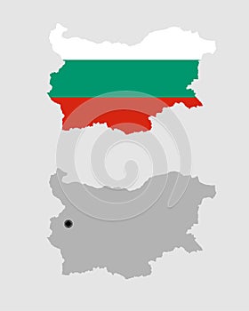 Contour of Bulgaria