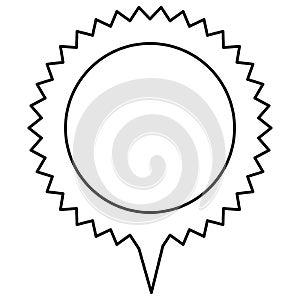 contour cloud circle chat bubble