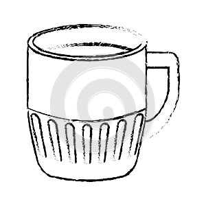 Contour coffee cuppa design image