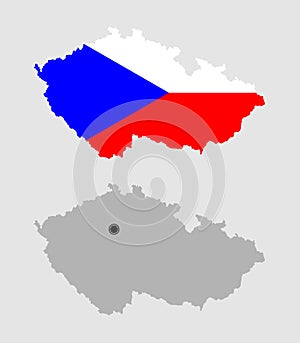 Contour of Czech Republic