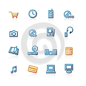 Contour e-commerce icons