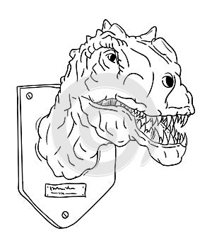 Contour head dinosaur