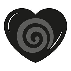 Contour heart symbol love icon.