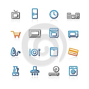 Contour household e-shop icons