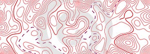 Contour illustration. Abstract topographic map background. Geography scheme