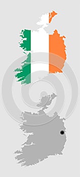 Contour of Ireland