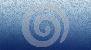 Contour Lines Background with Blue Gradient Topography Pattern