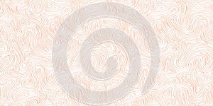 Contour lines map of topography. Seamless pattern