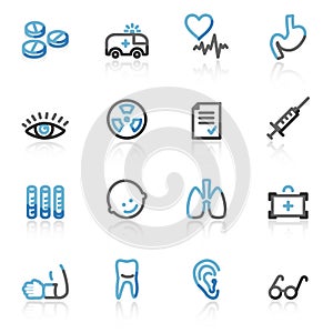 Contour medicine web icons