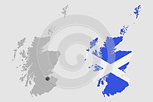 Contour of Scotland