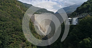 Contra dam, Verzasca - Aerial 4K