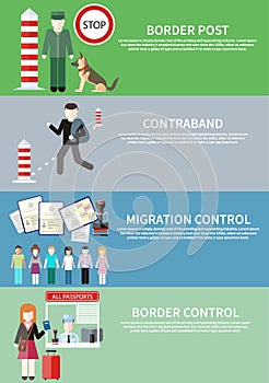 Contraband, border control, post and migration photo