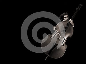 Contrabass musician