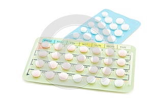 Contraceptive pill or Birth control pill.