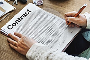 Contract Agreement Commitment Obligation Negotiation Concept