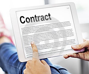 Contract Agreement Commitment Obligation Negotiation Concept photo