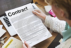 Contract Agreement Commitment Obligation Negotiation Concept