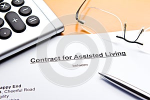 Contract for Assisted Living photo