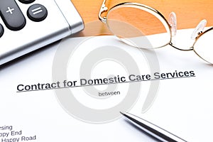 Contract domestic nursing services photo