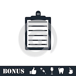 Contract icon flat