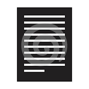 Contract icon vector for business file data and document report