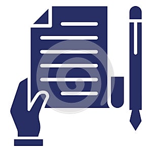 Contract  Isolated Vector Icon which can easily modify or edit
