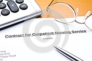 Contract outpatient care service calculator photo