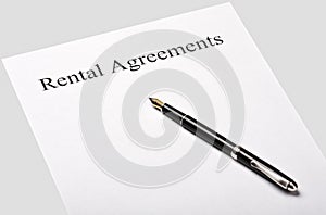 Contract rental agreement