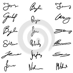 Contract signatures collection