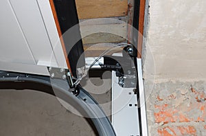 Contractor repair and install garage door. Replace a Broken Garage Door Spring.
