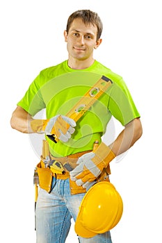Contractor with tools