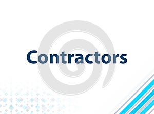 Contractors Modern Flat Design Blue Abstract Background