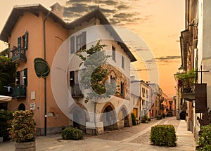 Contrada MondovÃÂ¬ in Cuneo, Italy photo