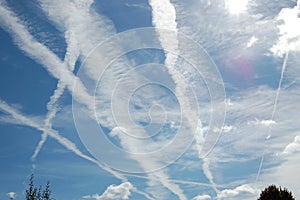 Contrails.