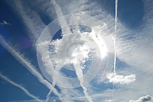 Contrails.