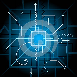 Contraption schematic photo