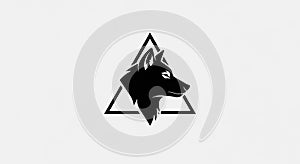 Contrast between the black figure and white backdrop enhancing