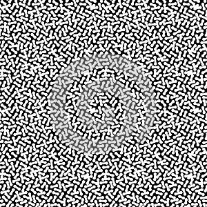 Contrast black & white vector seamless pattern