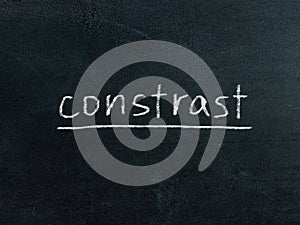 Contrast concept word