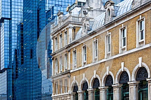 Contrast of old and new in London