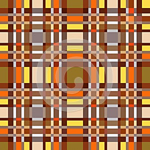 Contrast seamless tartan rectangular pattern