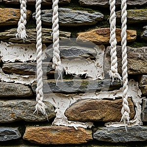 Contrast of textures, alluding to architectural or decorative