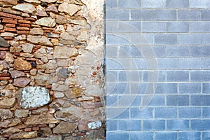 Contrast between wall styles